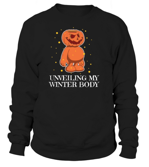 Pumpkin Winter Body Fat Halloween Chubby Funny Art Women's Sweatshirt