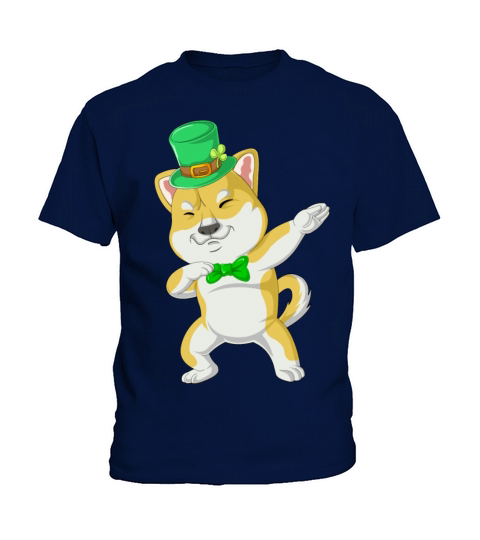 dabbing shiba inu st patricks day Kids T-Shirt