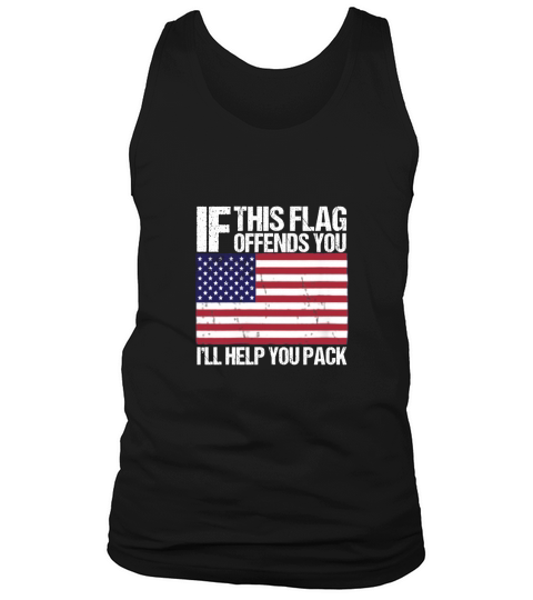 Womens If This Flag Offends You Ill Help You Pack Tank Top Unisex