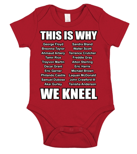 This Is Why We Kneel Black Lives Matter Justice Short Sleeve Baby One-Piece