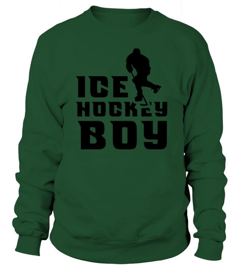 Ice Hockey Boy Team Racket Player Puck Men's Sweatshirt