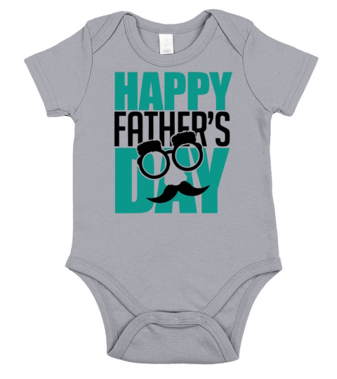 Happy Father s Day Short Sleeve Baby One-Piece