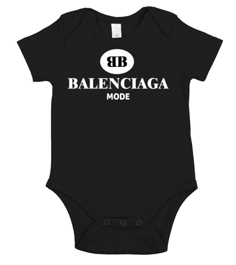 Balenciaga Red Tshirt Short Sleeve Baby One-Piece