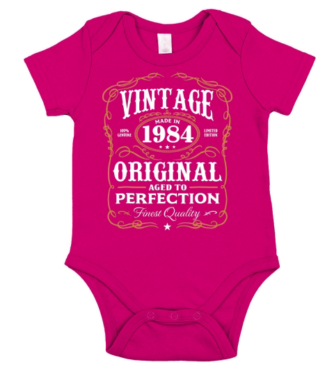 Vintage Made In 1984 original aged to perfection Short Sleeve Baby One-Piece