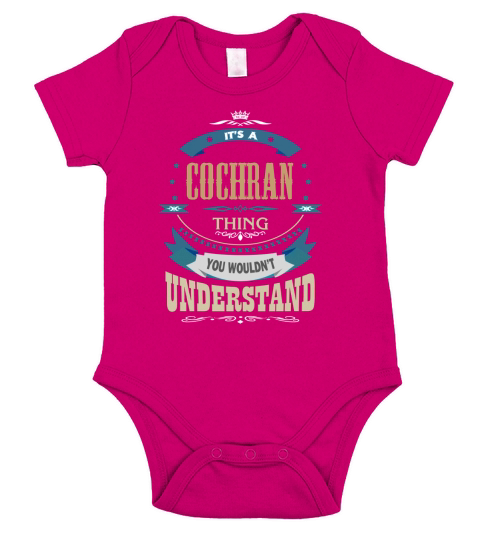 COCHRAN, Its a COCHRAN thing Short Sleeve Baby One-Piece