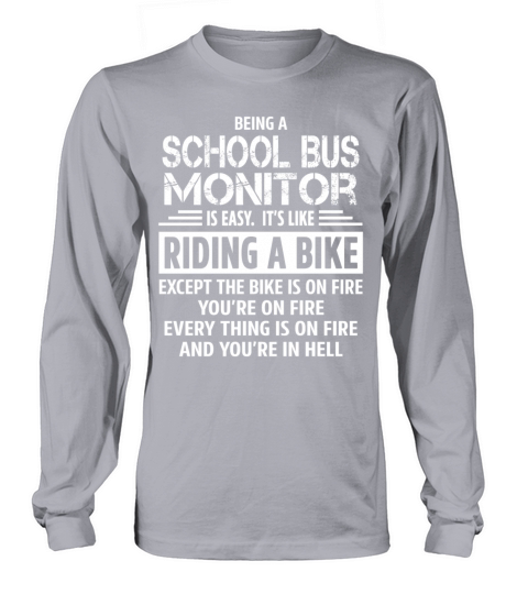 School Bus Monitor Women's Long Sleeve