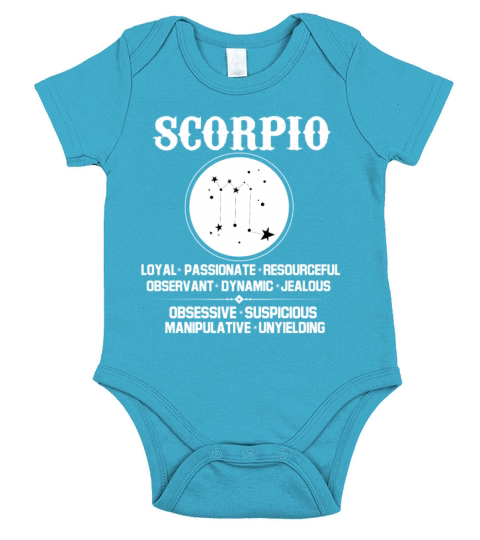 Scorpio Zodiac Sign Short Sleeve Baby One-Piece