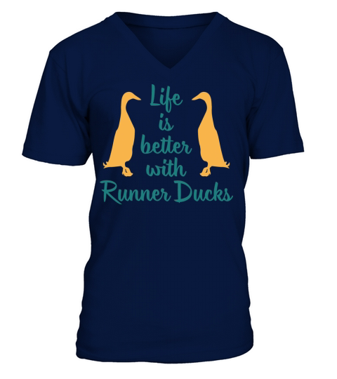 Runner ducks poultry gift duck owner Men's V-Neck T-shirt