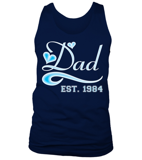 Dad Established 1984 Happy Fathers Day Men's Tank Top