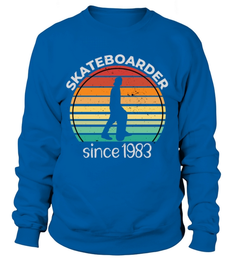 Skateboarder 1983 Birthday Gift Women's Sweatshirt