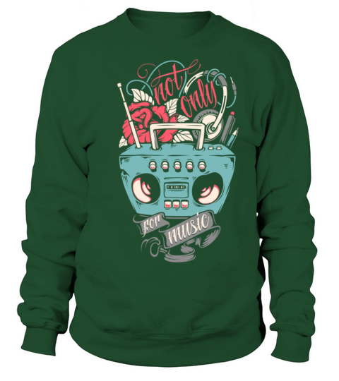 not only for music Producer Dance Club DJ Radio Men's Sweatshirt