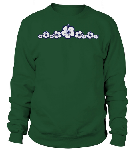 Hawaiian Hibiscus Flowers - Surfing Style Women's Sweatshirt