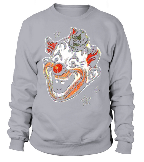 Retro Halloween Clown Mask Women's Sweatshirt