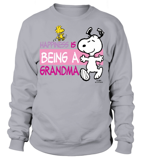 Peanut Snoopy Happiness Is Being A Grandma Gift Te Men's Sweatshirt