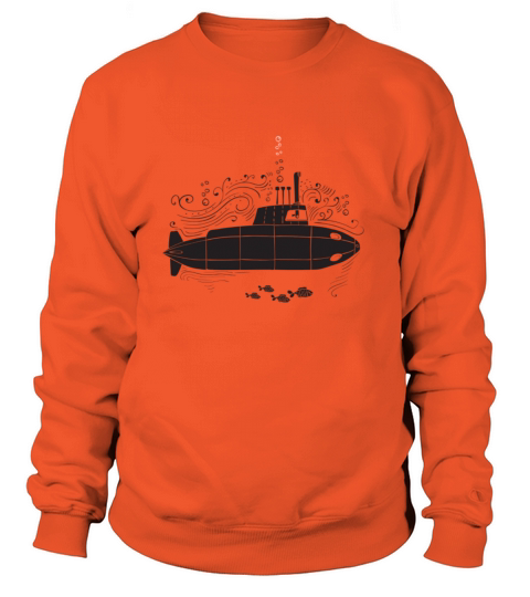 Submarine with Fish Women's Sweatshirt
