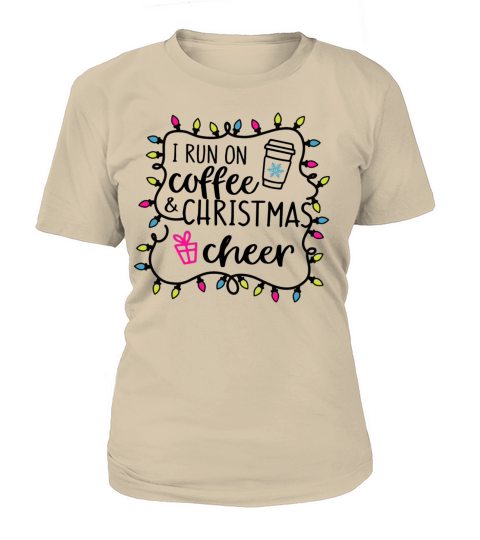 I Run On Coffee And Christmas Cheer Women's T-Shirt