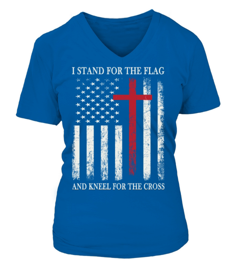 i kneel for the cross shirt Women's V-Neck T-shirt