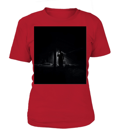 Low Angle View Of Man Standing At Night Women's T-Shirt