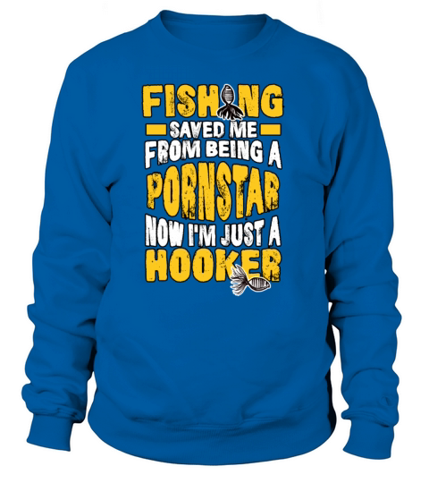 Fishing saved me fish fish bait hobby present Women's Sweatshirt