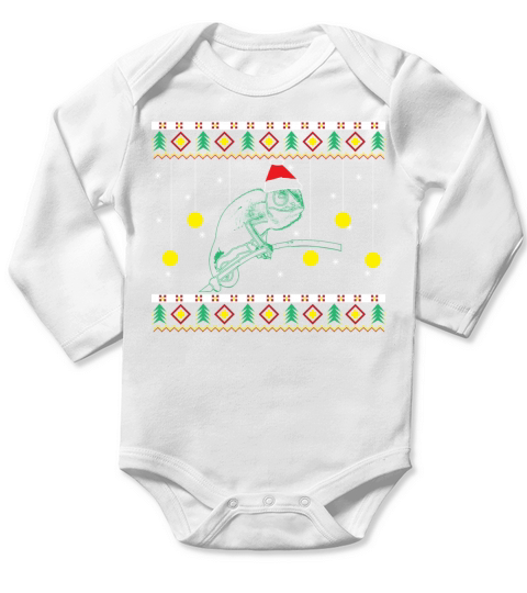 Ugly Christmas Style Funny Gift Long Sleeve Baby One-Piece