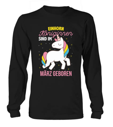 Unicorn Lover March Birthday Men's Long Sleeve