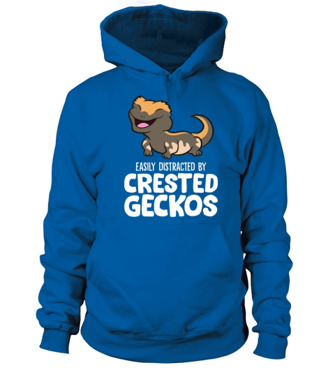 Easily Distracted By Crested Geckos Women's Hoodie