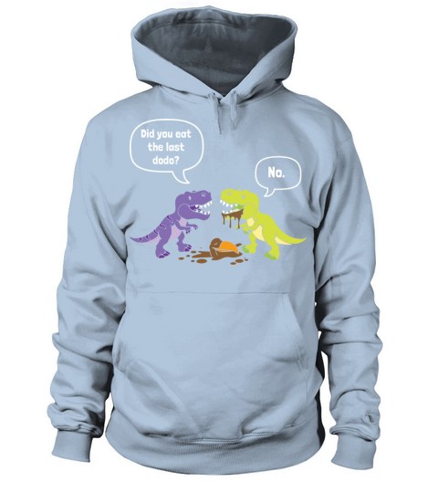 Funny Dinosaur Trex Eat Dodo Humor Women's Hoodie