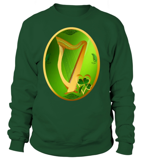 Celtic Harp Oval Women's Sweatshirt