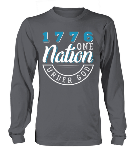 1776 One Nation Under God Gift Men's Long Sleeve