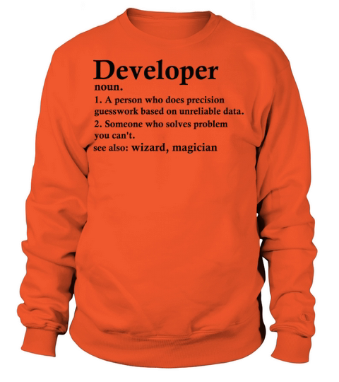 Developer Definition Funny Computer Programmer Women's Sweatshirt