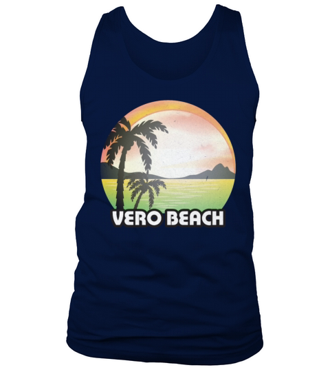 Vintage Vero Beach Florida FL Retro 70s Summer Men's Tank Top