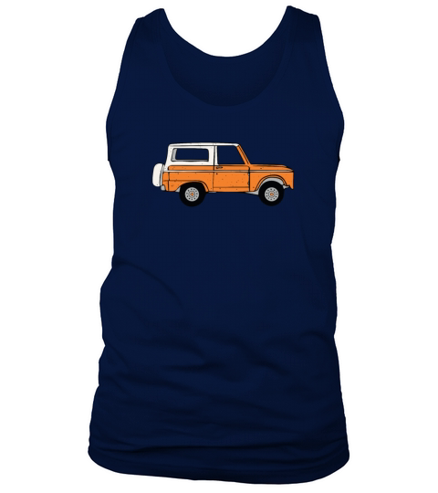 Vintage Orange Ford Bronco Design Men's Tank Top