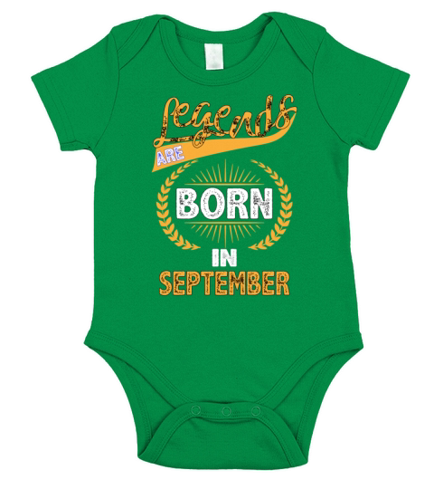 Legends Are Born In September Short Sleeve Baby One-Piece