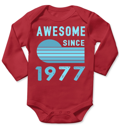 1977 Birthday Retro Vintage Gift 42nd Long Sleeve Baby One-Piece