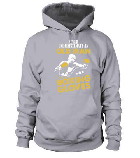 Never Underestimate An Old Man With Boxing Gloves Women's Hoodie