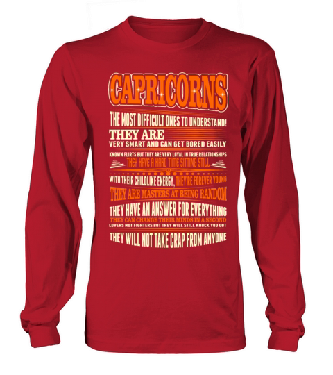 Capricorns Difficult Ones To Understand Zodiac Tee Women's Long Sleeve