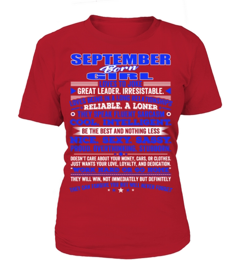 QUALITIES OF THE GIRL BORN IN SEPTEMBER SEPTEMBE Women's T-Shirt