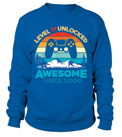 Unlocked Birthday 11 Years Old Awesome Since 2009 Women's Sweatshirt