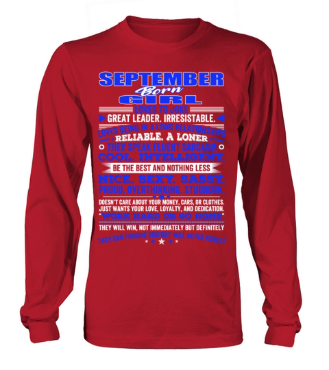 QUALITIES OF THE GIRL BORN IN SEPTEMBER SEPTEMBE Women's Long Sleeve