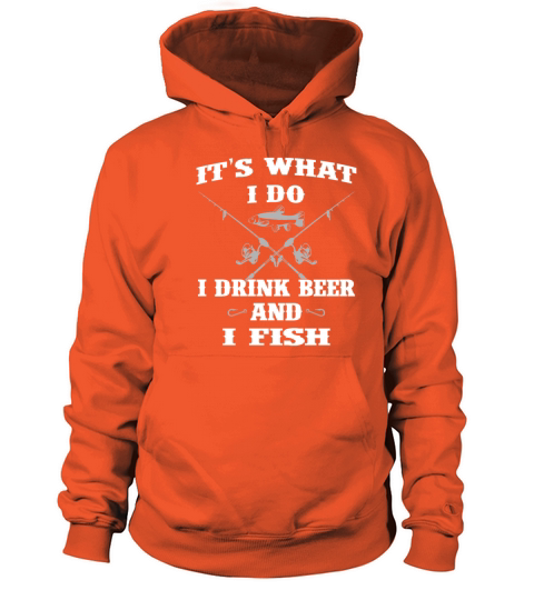 Fisherman Love To Fish & Beer Fisher Angler Men's Hoodie