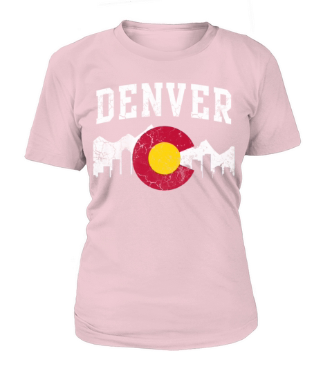 Colorado Flag Skyline Denver Women's T-Shirt
