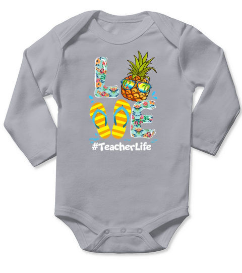 Love Summer vacation Teacher s Long Sleeve Baby One-Piece