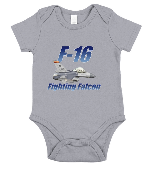 F-16 Fighting Falcon Short Sleeve Baby One-Piece