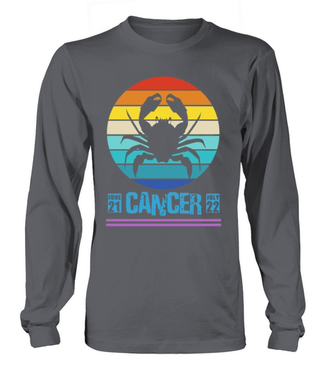 Cancer Zodiac Sign Horoscope June July Birthday Women's Long Sleeve