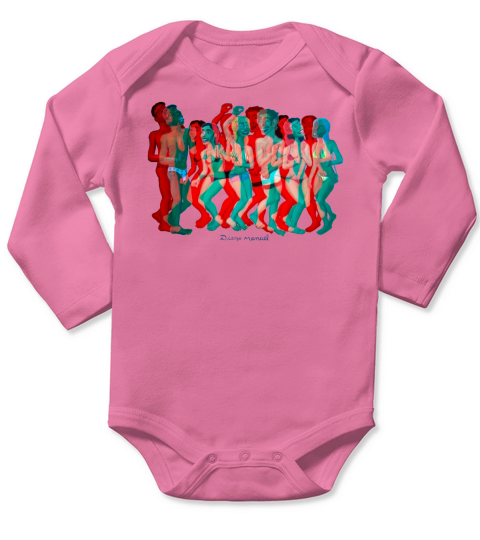 fiesta en la playa 4 3d 3 Long Sleeve Baby One-Piece