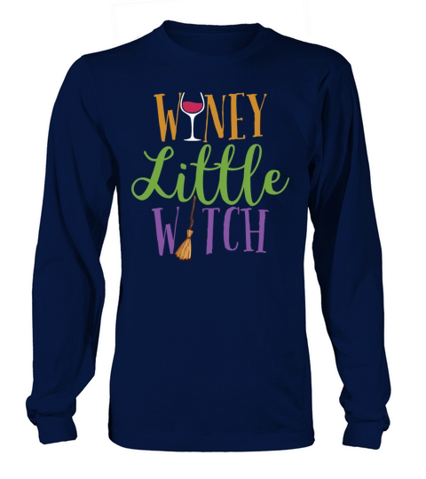 Winey Little Witch Wine Bottle Costume Cool Gift Women's Long Sleeve