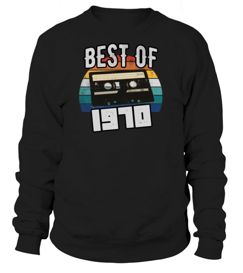 50th Birthday Gift Idea Vintage 1970 Retro Design Women's Sweatshirt