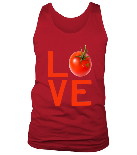 Red Tomato Gardener I Love Gardening Vegetables Men's Tank Top