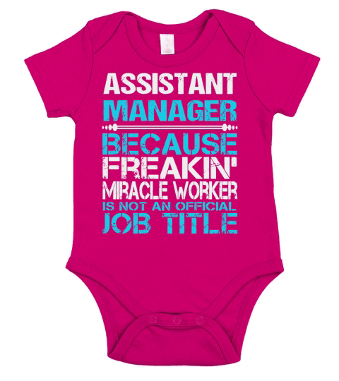 ASSISTANT MANAGER Short Sleeve Baby One-Piece