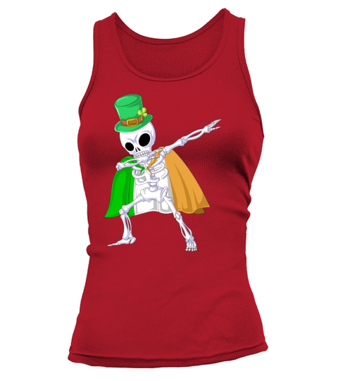 dabbing skeleton st patricks day Women's Tank Top